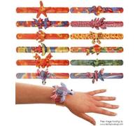 Henbrandt 36 x ANIMAL SNAP BRACELET CHILDREN KIDS LOOT GOODY PARTY BAGS PINATA FILLERS TOYS