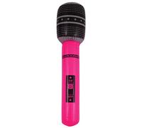 Henbrandt 1 x Party Time Inflatable 40cm Yellow Neon Coloured Microphone