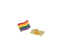 Henbrandt 4 x Rainbow Pride Flag Metal Enamel Pin Badge 4cm LGBTQ+ Pride Accessories Lapel Pin Rainbow Flag Pins Metal Badges for Gay Pride Parades, Marches, Parties and Carnivals