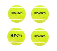 Henbrandt 4 x Sports Tennis Balls Yellow (Loose) 6cm