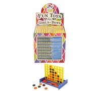 HENBRANDT [x Mini Line Up 4 Game (8x5.6cm) - Compact Strategy Board Game for Kids Party Favours, Lucky Dip Prizes, Travel Fun - Ideal for Children's Birthdays & Family Game Nights