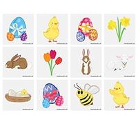 Henbrandt 48 x Easter Temporary Tattoo's