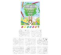 Henbrandt 48 x Mini Easter Colour by Numbers Kids A6 Activity Books Easter Egg Spring Colouring Fun Party Favour Loot Bag Filler Lucky Dip for Boys and Girls
