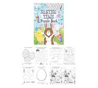 HENBRANDT 48 x Mini Easter Puzzle Books for Kids A6 Activity Book Easter Egg Hunt Springtime Fun Easter Party Favour Loot Bag Filler Lucky Dip Colouring Books for Boys and Girls