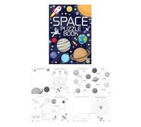Henbrandt 48 x Mini Space Puzzle Books for Kids A6 Activity Book Astronomy Colouring Word Puzzles Planets Book Fun Prizes Party Bag Fillers Party Favour for Boys and Girls