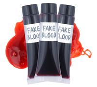 Henbrandt 48ml Fake Blood 3 x 16ml Tube Liquid Blood Special Effect Horror Make Up SFX for Theatre Stage Vampire Zombie Halloween Fancy Dress Costume Accessory for Kids and Adults