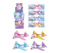 Henbrandt 4X Unicorn Gliders (Assorted Designs) Party Favours/Loot Bag Fillers/Lucky Dip Prizes