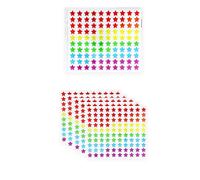 Henbrandt 5 x Sheets - 500 Holographic Star Stickers | Mini Stars for Children, Kids, Teachers, Crafts | Assorted Colours 14mm Small Glitter Stickers for Reward Charts, Scrapbooking, Art