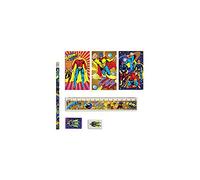 HENBRANDT 5PC STATIONERY SET SUPER HERO CHILDREN KIDS BOYS PARTY BAGS PINNATA FILLERS TOYS