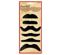 HENBRANDT 6 Black False Moustaches