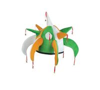 HENBRANDT 6 x Adult Irish Tricolour Jester Hat with Bells Ireland Flag St Patrick's Day Accessories One Size Irish Party Supplies Fancy Dress Costume Accessory Novelty Hats for Men and Women