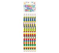HENBRANDT 6 x Brickz Pencils with Erasers