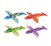 HENBRANDT 6 x Polystyrene Aeroplane Dinosaur Gliders Dinosaur 17 cm
