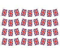 Henbrandt 6 x Union Jack Rectangular Party Buntings 10m Celebration Great Britain British Party Decorations with 20 Flags each Royal Theme Pub BBQ Decoration