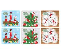 Henbrandt 6x Children’s Mini Elfin Around Christmas Jigsaw Puzzles 25-Piece Mini Jigsaws for Kids Toys Xmas Stocking Fillers Christmas Eve Box for Boys and Girls