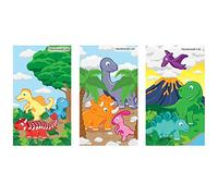Henbrandt 6x Mini Dinosaur Notebooks Kids Children’s Stationery for Girls and Boys Home School Classroom Prize Loot Bag Filler Party Favour