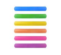 HENBRANDT 6x Neon Colour Snap Bracelets for Kids Party Bag Fillers Slap Bracelet Snap Band Boys and Girls Bracelets Wristbands