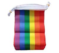 Henbrandt 7 Metre Rainbow Bunting Gay Pride w/ 24 Rectangle Flags