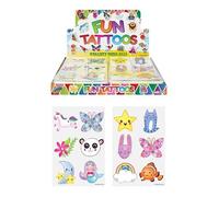 Henbrandt 72 x Cute Temporary Tattoos Children's Birthday Loot Party Bag Filler