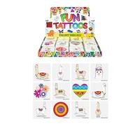 Henbrandt 72 x Llama Temporary Tattoos Children's Birthday Loot Party Bag Filler