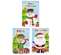 Henbrandt 8 Christmas Mini Notepads / Notebooks for Girls and Boys
