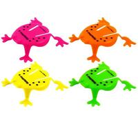 Henbrandt 8 Jumping Frogs in 4 colours - Party Bag Filler