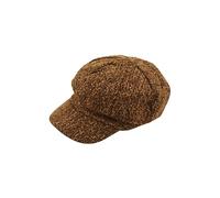 HENBRANDT Adult Brown Baker Boy Flat Cap Classic 8-Panel Victorian Newsboy Hat 1920s 1930s Peaky Gangster Newsie Cap Gatsby Hat One Size Fancy Dress Accessories for Men and Women