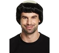 HENBRANDT Adult Friar Monk Bald Head Religious Medieval Wig Hair Piece Fancy Dress Costume