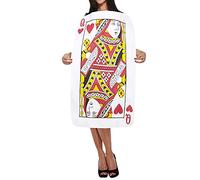 Henbrandt Adult Playing Card Queen Of Hearts Costume, multi-colored,
