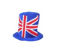 HENBRANDT Adult Union Jack Flag Cowboy Hat Royal Celebration Great British Flag VE Day One Size Fancy Dress Costume Accessory Party Supplies Novelty Hats for Men and Women