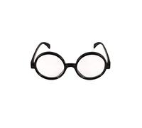 HENBRANDT Adult Wizard Boy Glasses with Clear Lenses Round Frame Glasses Wally Retro Nerd Book Day Student Night Cosplay Magic Theme Party Halloween Outfit Fancy Dress Accessory