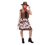 Adult Ladies Womens Cowgirl Fancy Dress Costume Outfit Medium Size UK 14-16