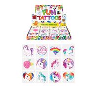 Henbrandt Assorted Mini Unicorn Tattoos - Pack of 12