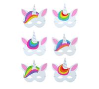 Henbrandt Assorted Unicorn Foam Masks - Pack of 6
