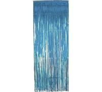 Henbrandt Baby Blue Foil Shimmer Curtain