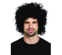HENBRANDT Black Afro Fancy Dress Adult Wig