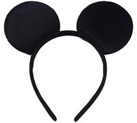 HENBRANDT Black Mouse Ears Headband for Adults/Children - Fancy Dress Costume Head Band Accessory - Party Decoration Gift - UK (BLACK)