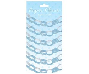 Henbrandt Blue Polka Dot Paper Chain Garland