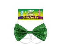 Henbrandt Bow Tie Glitter 12 X 7cm Green