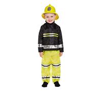 Henbrandt BOY'S GIRL'S TODDLER FIREMAN FIRE FIGHTER FANCY DRESS COSTUME FITS 3 YEARS (Toddler 3 Years, Fireman Costume)
