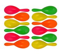 HENBRANDT Bright Neon Maracas 19cm - Musical Instruments Assorted Colours (Pack of 12)