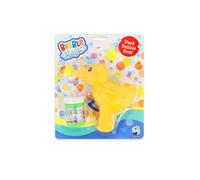 Henbrandt Bubble Magic Friction Duck Bubble Gun with 50ml Bubble Solution - Yellow Duck Design Children's Outdoor Garden Party Toy Entertainment