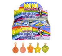 Henbrandt Bubble Magic Touchable bubbles in shaped mini bottles 5cm for party bags Pack of 8