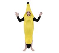 HENBRANDT Children’s Banana Costume for Kids Fancy Dress Outfit Fruit Costumes Banana Suit Funny Halloween Fancy Dress for Boys and Girls (Small Age 4-6)