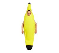 HENBRANDT Children’s Banana Costume for Kids Fancy Dress Outfit Fruit Costumes Banana Suit Funny Halloween Fancy Dress for Boys and Girls (Large Age 10-12)