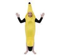 HENBRANDT Children’s Banana Costume for Kids Fancy Dress Outfit Fruit Costumes Banana Suit Funny Halloween Fancy Dress for Boys and Girls (Large Age 10-12)
