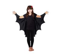 HENBRANDT Children’s Bat Cape Costume Accessory for Kids Scary Fancy Dress Outfit Vampire Bat Wings Witch Cape One Size Ages 4-12 Halloween Fancy Dress for Boys and Girl