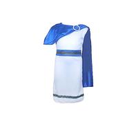 HENBRANDT Children’s Caesar Costume Roman Emperor Fancy Dress Ancient Rome Toga Tunic Outfit for Kids with Gold Detailing School Book History Day Size Large Ages 10-12 Halloween Fancy Dress for Boys