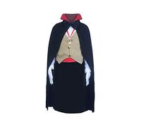HENBRANDT Children’s Classic Vampire Costume for Kids Scary Fancy Dress Outfit Vampire Count Gothic Horror Size Large Ages 10-12 Halloween Fancy Dress for Boys and Girls