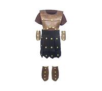 HENBRANDT Children’s Deluxe Roman Soldier Fancy Dress Costume Gladiator Centurion Ancient Rome School History Day Halloween Fancy Dress for Boys Roman Outfit for Kids (Age 10-12)